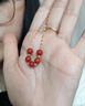 蘑菇說南紅瑪瑙項(xiàng)鏈女夏S925輕奢小眾新款轉(zhuǎn)運(yùn)珠吊墜飾品 天然南紅搭配s925銀鏈子 曬單實(shí)拍圖