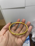 歐鑫福金店同款金包銀如意祥云紋實(shí)心手鐲足金999包足銀厚金鐲子送禮物 金包銀祥云紋手鐲-總重約30克 包金3克-下單備注圈口 曬單實(shí)拍圖