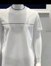 諾帝卡（NAUTICA）【商場同款】男裝夏季款酷美絲干爽透氣休閑短袖T恤男TM3201 白色1CW XL 曬單實拍圖