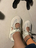 Jeep吉普淺口瑪麗珍鞋女2025夏新款潮流百搭鏤空運(yùn)動(dòng)涼鞋時(shí)尚通勤女鞋 灰色 39 曬單實(shí)拍圖