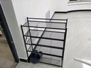 全友家居鐵藝鞋架門(mén)口多層家用結實(shí)耐用可折疊鞋子收納架子KD 白色|收納架 曬單實(shí)拍圖