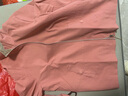 帕絲特休閑撞色翻領(lǐng)風(fēng)衣夾克外套媽媽裝中老年舒適外套 粉紅 2XL 曬單實(shí)拍圖