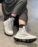 匡威（Converse）Run Star厚底夾心增高銀灰色反光鞋帶男女復古休閑帆布鞋/A12445C 銀灰色高幫A12445C 38.5 (240mm) 曬單實(shí)拍圖