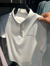 安踏冰絲POLO丨涼感短袖商務(wù)t恤女2025夏季新款翻領(lǐng)透氣上衣162527119 紙莎白-1 L (女170) 曬單實(shí)拍圖