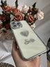 丁域適用蘋果16手機殼透明鏡頭全包閃鉆iPhone15promax硅膠保護套個性網(wǎng)紅女14pro防摔外殼13ins風 【銀色】邊鉆愛心+自帶鏡頭膜 iPhone16pro 曬單實拍圖