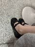 沐霓 瑪麗珍女鞋高跟 夏季法式粗跟單鞋配裙子蝴蝶結(jié)小皮鞋jk黑色 蝴蝶結(jié)高跟漆皮瑪麗珍 36 曬單實(shí)拍圖