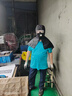 愛(ài)帝爾 披肩式防塵帽防風(fēng)防塵戶外工作車間擋風(fēng)牛仔布頭套 防霧鏡片款【帶呼吸閥】  CW059149 曬單實(shí)拍圖