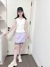 小豬彼特女童速干T恤兒童運(yùn)動(dòng)服夏季薄款冰絲透氣戶外訓(xùn)練背心大童無(wú)袖T恤 23053白色 【運(yùn)動(dòng)背心】 150 cm 曬單實(shí)拍圖
