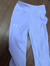 安德瑪（Under Armour）女童運動(dòng)褲女生大童休閑長(cháng)褲修身喇叭褲241211137 紫色 130cm  曬單實(shí)拍圖