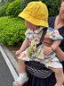 迪士尼（Disney）男寶寶連體衣夏裝新生嬰兒衣服短袖夏季薄款超萌嬰幼兒外出服夏天 恐龍爬服+公仔 73cm #建議15-20斤# 曬單實(shí)拍圖