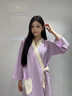 暖優(yōu)純棉紗布浴袍可穿式吸水全棉女成大人睡袍夏季洗澡浴衣薄2025新款 肌膚白:彩紗浴袍 L碼【適合100-130斤穿】 曬單實拍圖