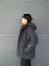 高梵風(fēng)殼5.0黑金鵝絨服5分短款男外套2025新款秋冬運動戶外 黑色 S 曬單實拍圖