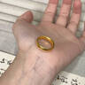中國黃金（CHINA GOLD）黃金戒指足金999古法磨砂活口戒指婚三金節(jié)日禮物送女友老婆 【約5.9g】光面磨砂女戒 曬單實(shí)拍圖