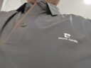 皮爾卡丹（pierre cardin）短袖T恤男半袖上衣夏季商務(wù)休閑百搭polo衫男 黑灰色 2XL 曬單實拍圖