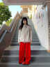 SNYDER WEAR2025新款毛衣開衫外套韓系女裝針織慵懶風(fēng)甜美毛衣灰色學(xué)院風(fēng)外套 圖片色 常規(guī) S 建議80-95斤 曬單實拍圖