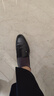 沙馳男鞋 春夏新品商務(wù)休閑鞋鴕鳥紋皮鞋套腳舒適輕便商場同款 黑色（402242195Z） 38 歐碼（國碼39） 曬單實(shí)拍圖