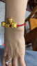 周大福十二生肖 狗年生肖定價(jià)黃金吊墜轉(zhuǎn)運(yùn)珠 生肖狗 EOR832七夕 曬單實(shí)拍圖