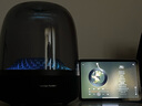 哈曼卡頓（Harman/Kardon）琉璃4代 360度環(huán)繞立體聲 菱形氛圍燈效 下沉式低音炮 桌面藍(lán)牙音箱 Aura Studio4黑色 曬單實(shí)拍圖