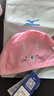 美津濃（MIZUNO）兒童泳帽女孩布帽防曬速干抗氯游泳帽寶寶不勒頭護耳帽W1008粉兔 曬單實(shí)拍圖