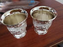 高檔999純銀酒具白酒杯八件套裝銀酒壺小酒杯家用送禮擺件批發(fā) 純銀酒杯【三對】 曬單實(shí)拍圖