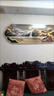 立始高山流水客廳裝飾畫(huà)現代輕奢帶led燈掛畫(huà)創(chuàng  )意沙發(fā)背景墻掛畫(huà) 五福臨門(mén) 180*60 水晶畫(huà)面 電池盒款 曬單實(shí)拍圖