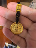 第一福黃財神吊墜實心足金999黃金項鏈招財富古法傳承送男友生日禮物 黃財神大號【約10.0g】單牌款 曬單實拍圖