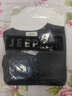 JEEP SPIRIT23夏新款莫代爾短袖t恤男純色v領(lǐng)冰絲速干體恤上衣服潮流夏 黑色 XL (135-150斤合身) 曬單實(shí)拍圖
