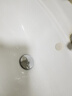 潛水艇彈跳下水器洗臉盆塞子洗手盆面盆下水器漏水塞按壓式彈跳芯彈跳頭 【亮銀色】大蓋通用 曬單實(shí)拍圖
