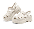 斯凱奇（Skechers）涼鞋女士秋季2025新款厚底羅馬鞋包頭高跟休閑涼拖鞋111617 曬單實(shí)拍圖