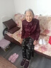 足力健老人鞋夏季網(wǎng)面套腳媽媽鞋透氣散步鞋休閑女鞋 6040K絳紫36 曬單實(shí)拍圖