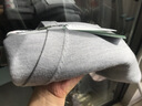 恒源祥[可機(jī)洗]精紡雙線高支羊毛衫女秋冬內(nèi)搭外穿針織開衫純色百搭毛衣 淺灰 （可機(jī)洗） M 160(建議40-50kg) 曬單實(shí)拍圖