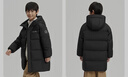 波司登（BOSIDENG）【斷碼清倉(cāng)】90絨兒童羽絨服過(guò)年拜年服加厚中長(zhǎng)款5A抗菌連帽外套 黑色8056 120 /60 曬單實(shí)拍圖