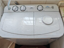 揚(yáng)子半自動(dòng)洗衣機(jī)雙杠雙桶大容量家用老式甩干迷你小型宿舍 洗10KG【特惠款)秋冬藍(lán)光洗/加厚桶身 曬單實(shí)拍圖