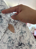 AEMAPE百搭水墨花冰絲闊腿褲女2025夏季新款拖地薄款高腰垂感寬松直筒褲 水墨晚杏 L 100-115斤 曬單實(shí)拍圖