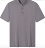 柒牌【中華立領(lǐng)】短袖Polo衫男夏季彈力透氣立領(lǐng)上衣 深灰 L 曬單實(shí)拍圖