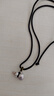 中國黃金葫蘆銀項鏈男士足銀轉(zhuǎn)運珠時尚吊墜生日禮物送男友老公結(jié)婚紀(jì)念日 磨砂葫蘆黑繩項鏈 曬單實拍圖