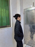 波司登（BOSIDENG）25年新款短款輕薄羽絨服女90絨戶外野營登山旅游外套B250131006 黑色8056-25-經(jīng)典極簡風 S 160/84A 100斤-110斤 曬單實拍圖