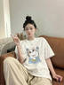 妙戀多【大促特價(jià)】短袖女夏季小貓t恤女純棉2025新款設計感小眾減齡 白色-可愛(ài)貓咪 M 【建議85-100斤】 曬單實(shí)拍圖