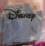 迪士尼（DISNEY）童裝兒童女童牛仔九分褲防蚊花邊寬松束腳褲子24夏DB421XX06藍(lán)140 曬單實拍圖