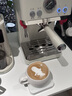 爾山集復古磨砂咖啡杯高顏值美式拉花杯家用陶瓷杯拿鐵下午茶伴手禮物 石白手把蛋杯300ML+底碟 曬單實(shí)拍圖