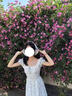 蕓蕁裙子女夏季2025新款多巴胺甜美碎花泡泡袖連衣裙女夏日絕美公主裙 小碎花連衣裙 L 曬單實(shí)拍圖