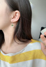 締晶和田玉耳釘輕奢珍珠耳環(huán)女2025年新款禮物女生實用高端送女朋友 E1551 和田玉碧玉耳環(huán)【禮盒裝】 曬單實拍圖