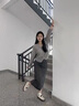 回力帆布鞋女2025春季新款懶人一腳蹬板鞋休閑魔術(shù)貼厚底德訓(xùn)鞋子 米/灰/棕 37 曬單實(shí)拍圖