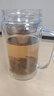 富光雙層玻璃杯支持團(tuán)購定制泡茶杯辦公杯帶把 大容量男女水杯子580ML 曬單實(shí)拍圖