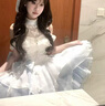 唐努烏現(xiàn)貨【天鵝絨】lolita套裝春款小清新禮服哥特風(fēng)純欲公主裙洛麗塔 【天鵝絨】單裙子+飛機(jī)盒 S 曬單實拍圖
