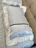 紅蜻蜓床單四件套夏天冰絲夏季涼感被套200x230cm被罩床單床笠款三件套 洛麗塔-粉香檳 【涼感冰絲】 1.8m 床單款 （被套200*230cm） 曬單實拍圖