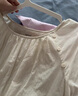 茵曼法式全棉刺繡襯衫夏季女裝百搭度假短袖襯衣 米杏色-18525810  M 曬單實拍圖