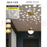 大觀園（DGY）極簡走廊過道陽臺燈現(xiàn)代簡約北歐星星創(chuàng)意星空投影燈中山燈具521O 星空燈1支裝-12CM-三色變光/12瓦 曬單實拍圖