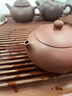 洛湘宜興紫砂壺名家純手工泡茶壺原礦紫紅泥刻繪扁西施壺家用高端送禮 扁西施壺 170cc 曬單實拍圖