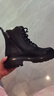 他她靴子2025冬新款時(shí)裝靴百搭靴子簡(jiǎn)約女鞋馬丁靴 黑色 38 曬單實(shí)拍圖